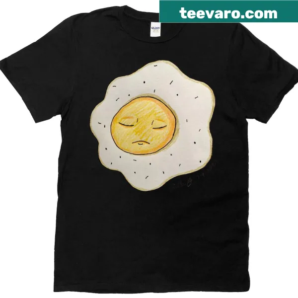 Playful typographic T-shirt about fries