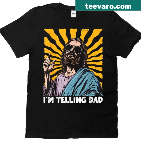 Humorous Christian meme T-shirt for dads with clever text