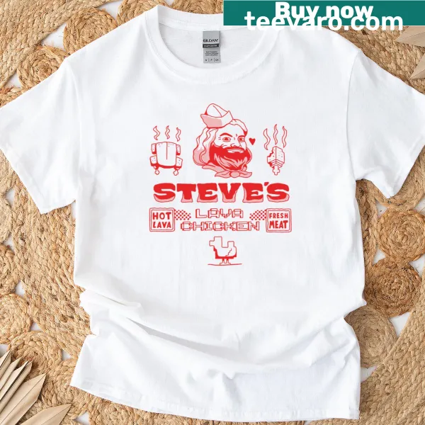 Cartoon graphic of Steve's Lava Chicken Restaurant