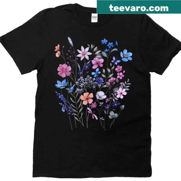 Vintage floral gardening graphic t-shirt