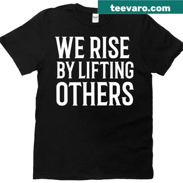 Oversized t-shirt with uplifting message about community support