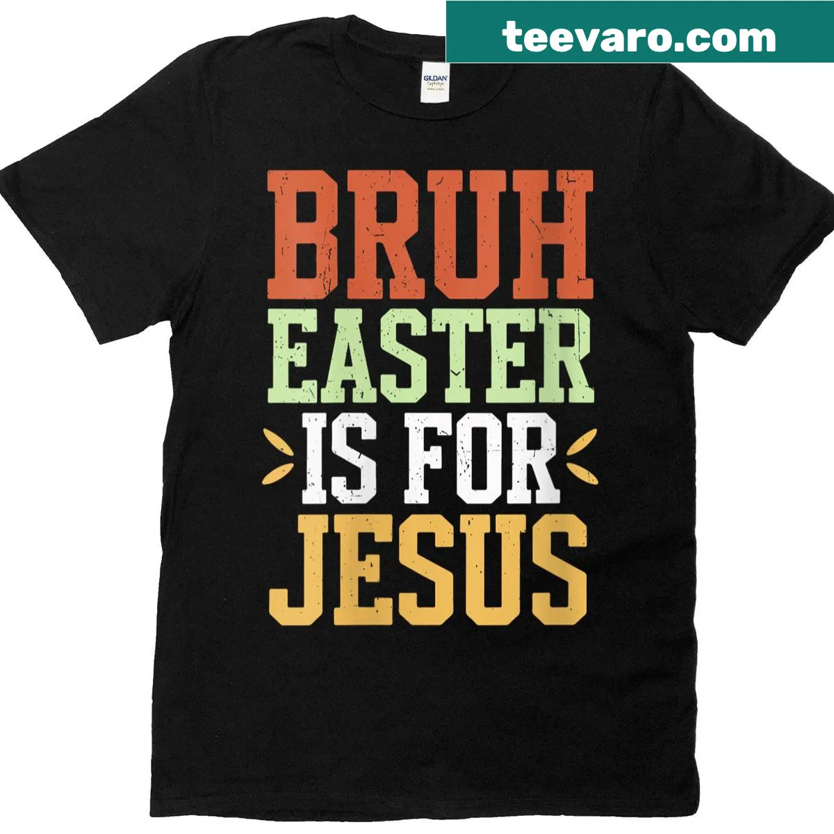 Funny Easter t-shirt for kids with a Jesus message. — on a men's t-shirt