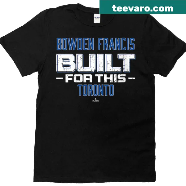 Empowering T-shirt design with the phrase 'Built For This' for baseball fans