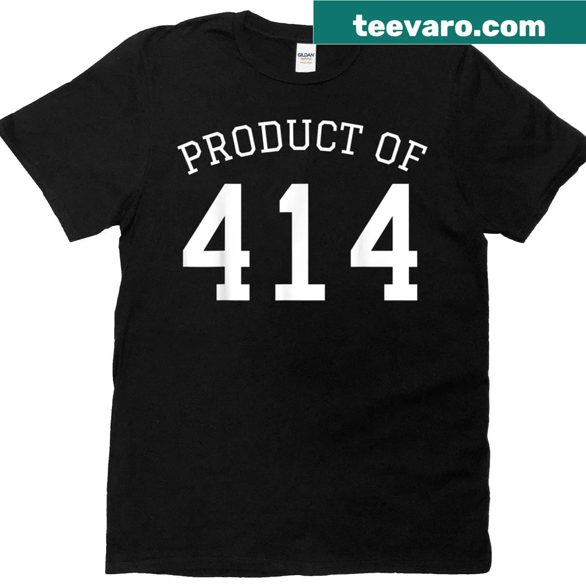 Area Code 414 graphic on a t-shirt for Milwaukee pride — on a men's t-shirt