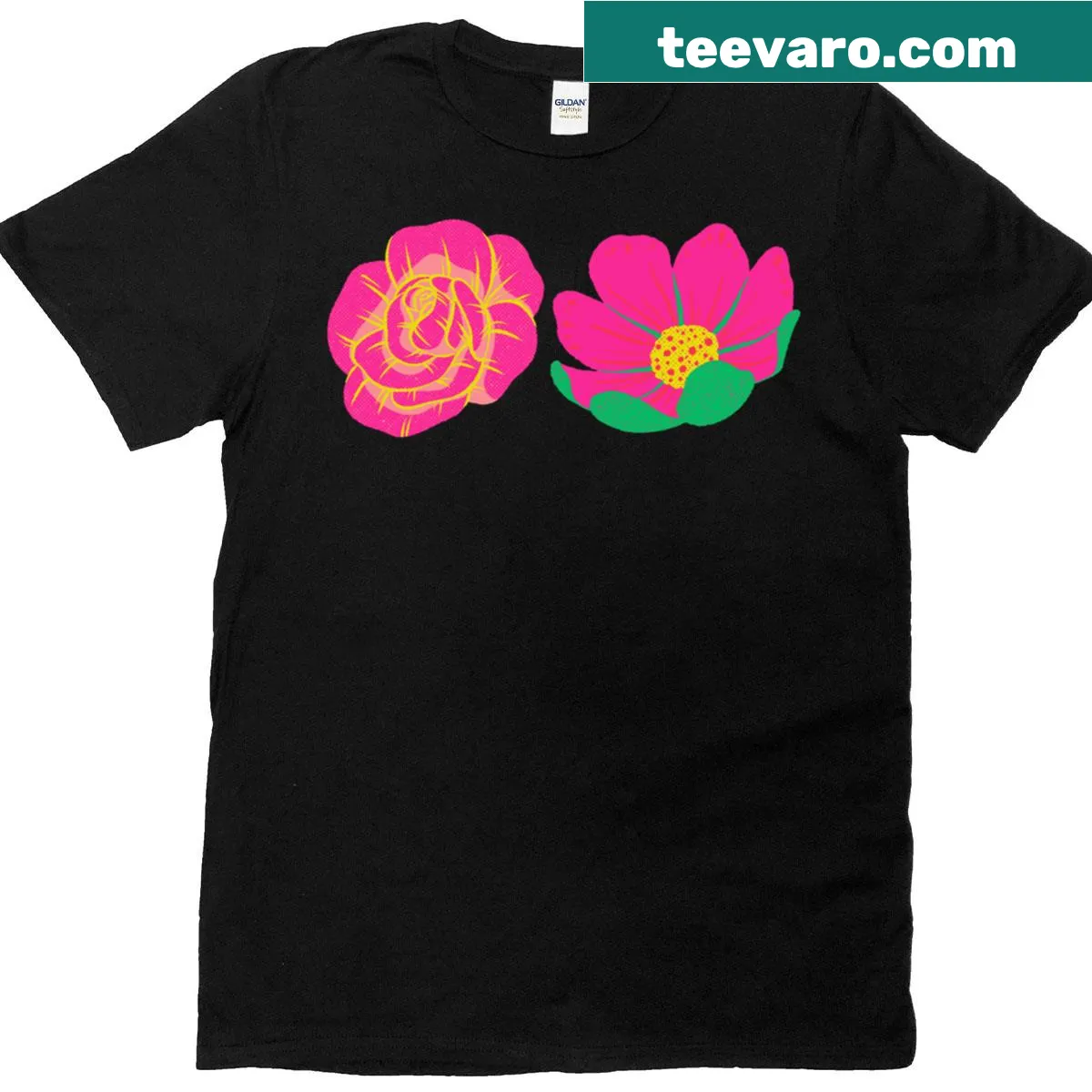 Floral illustration T-shirt representing nature's beauty — on a men's t-shirt