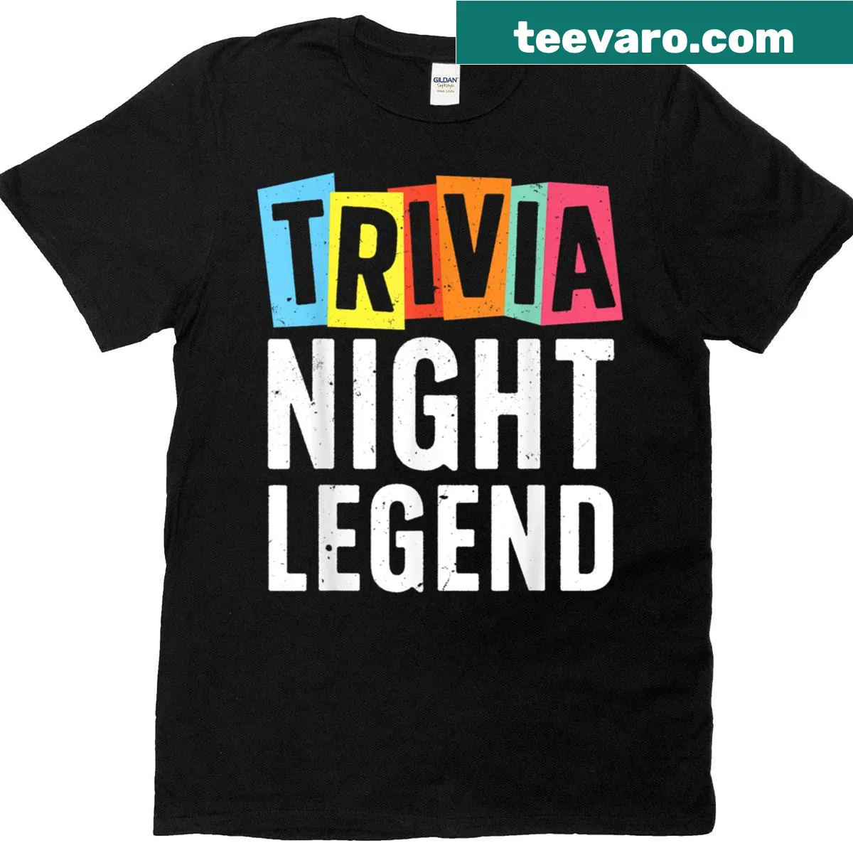 Fun typography design for trivia lovers on a t-shirt. — on a men's t-shirt