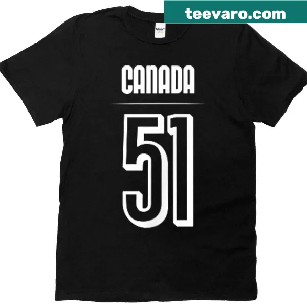Simple T-shirt design representing Canada 51