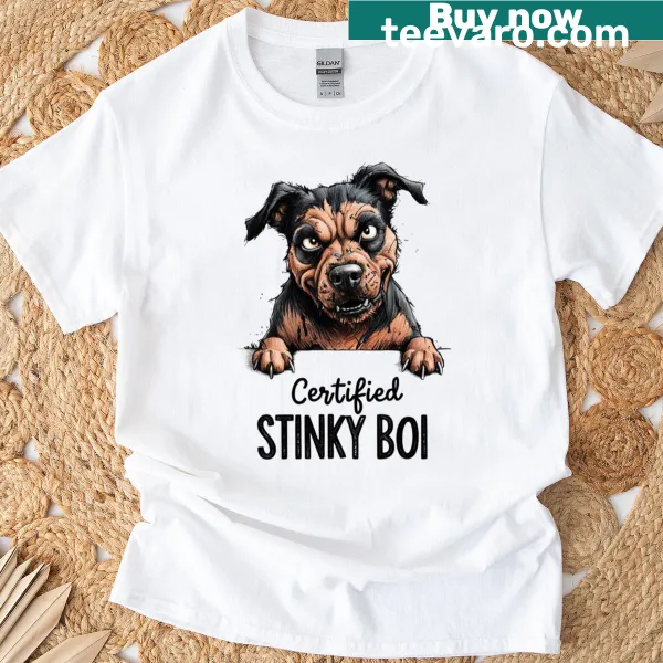 Funny Rottweiler illustration on a T-shirt
