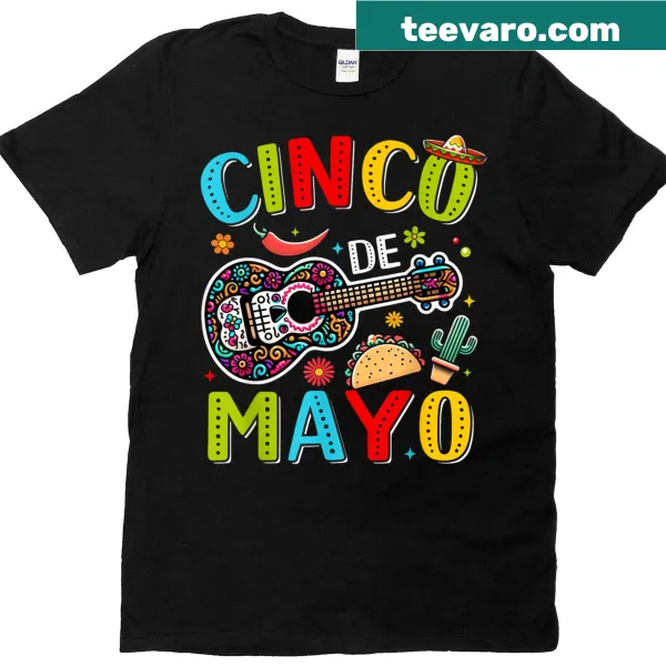 Festive Cinco de Mayo T-shirt for parties and celebrations