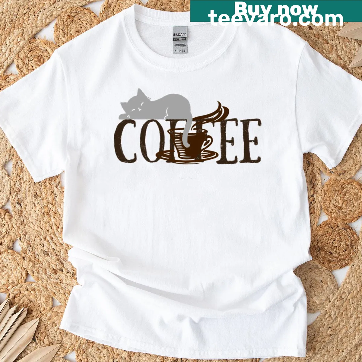 T-shirt featuring a fun graphic for coffee lovers — on a men's t-shirt