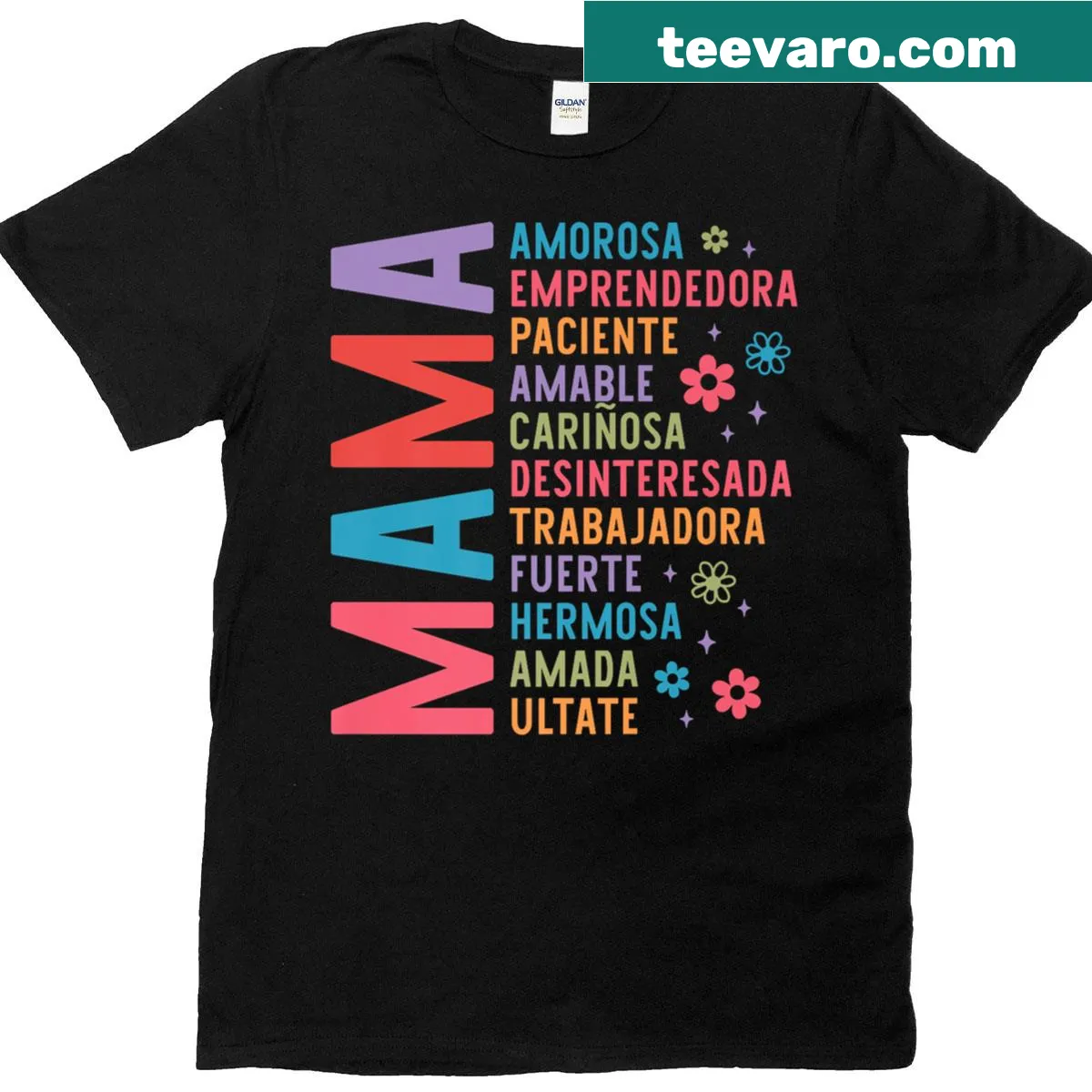 Sentimental Mother's Day t-shirt with acronym design — on a men's t-shirt