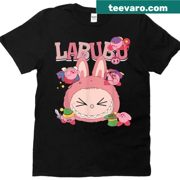 Cute cartoon pig t-shirt for kids featuring Labu design
