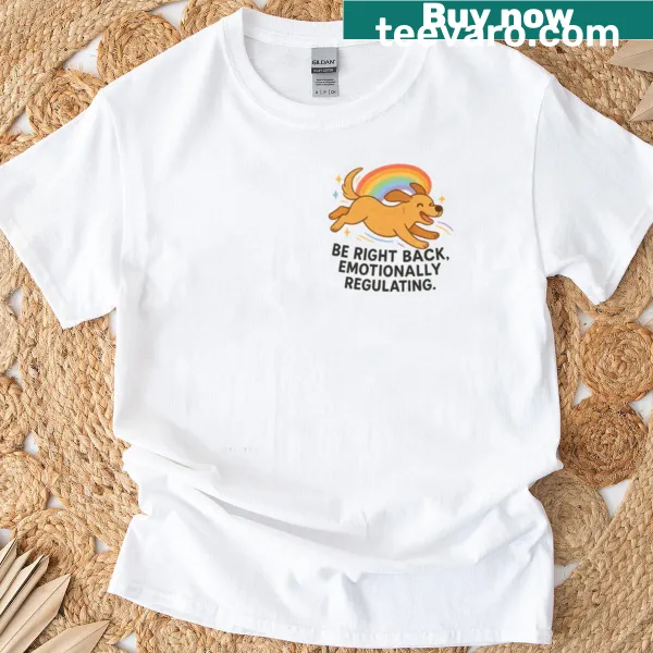 Funny shirt depicting a dog zooming, celebrating canine joy