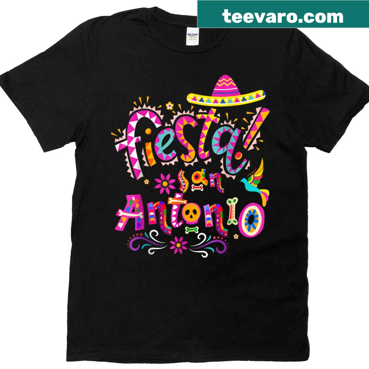 Oversized T-shirt with 'Firecracker Babe' text design — on a men's t-shirt