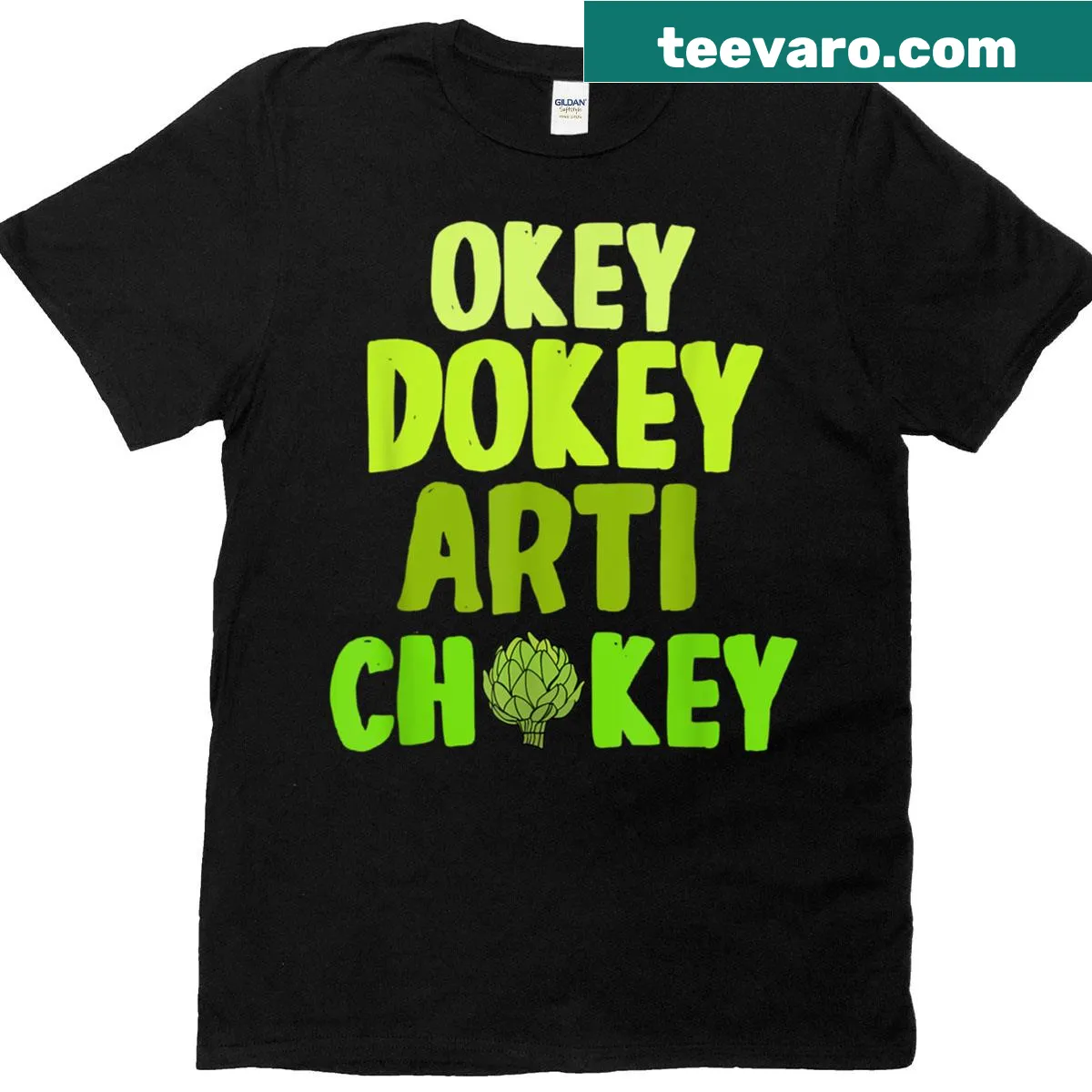 Humorous artichoke pun t-shirt — on a men's t-shirt