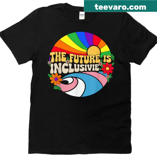 Inspirational T-shirt promoting LGBTQ+ inclusivity with floral design