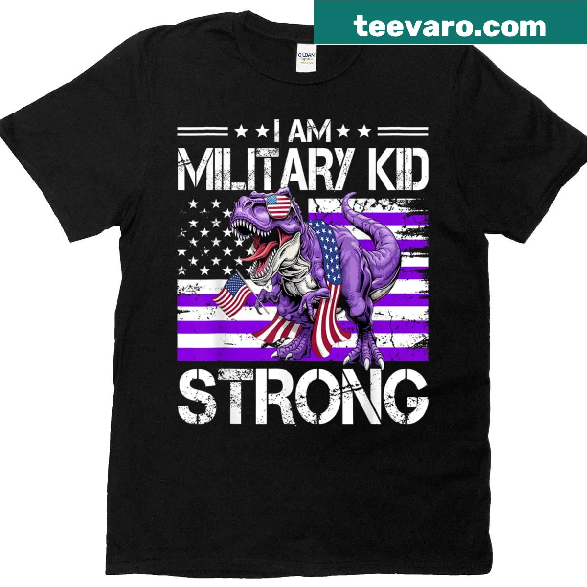T-shirt for kids with a slogan celebrating military children. — on a men's t-shirt