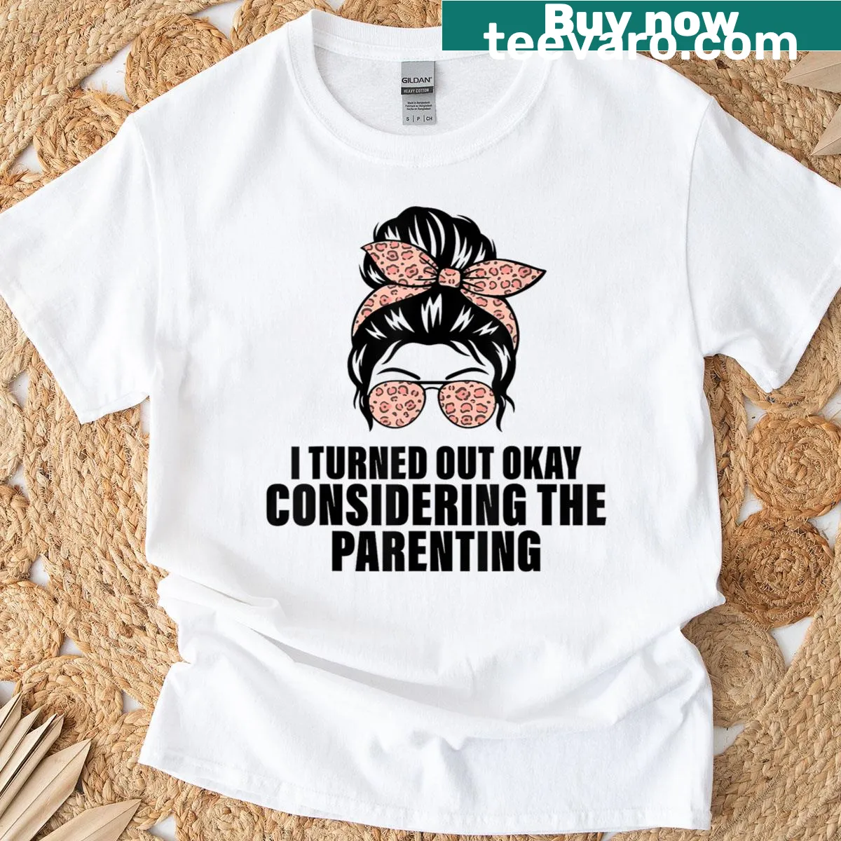 Funny typography design about parenting on a casual T-shirt — on a men's t-shirt