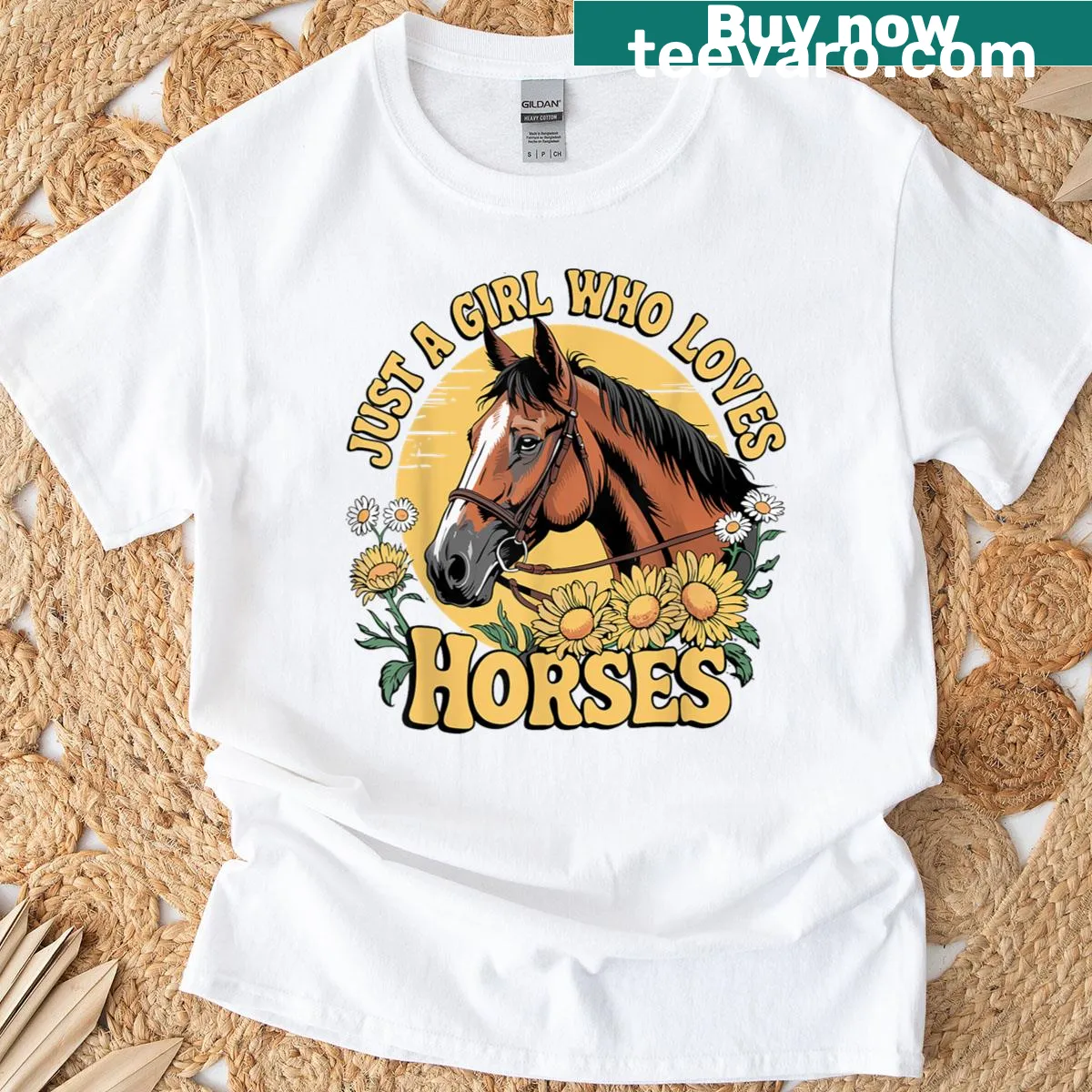 T-shirt for horse lovers featuring a heartfelt horse illustration — on a men's t-shirt
