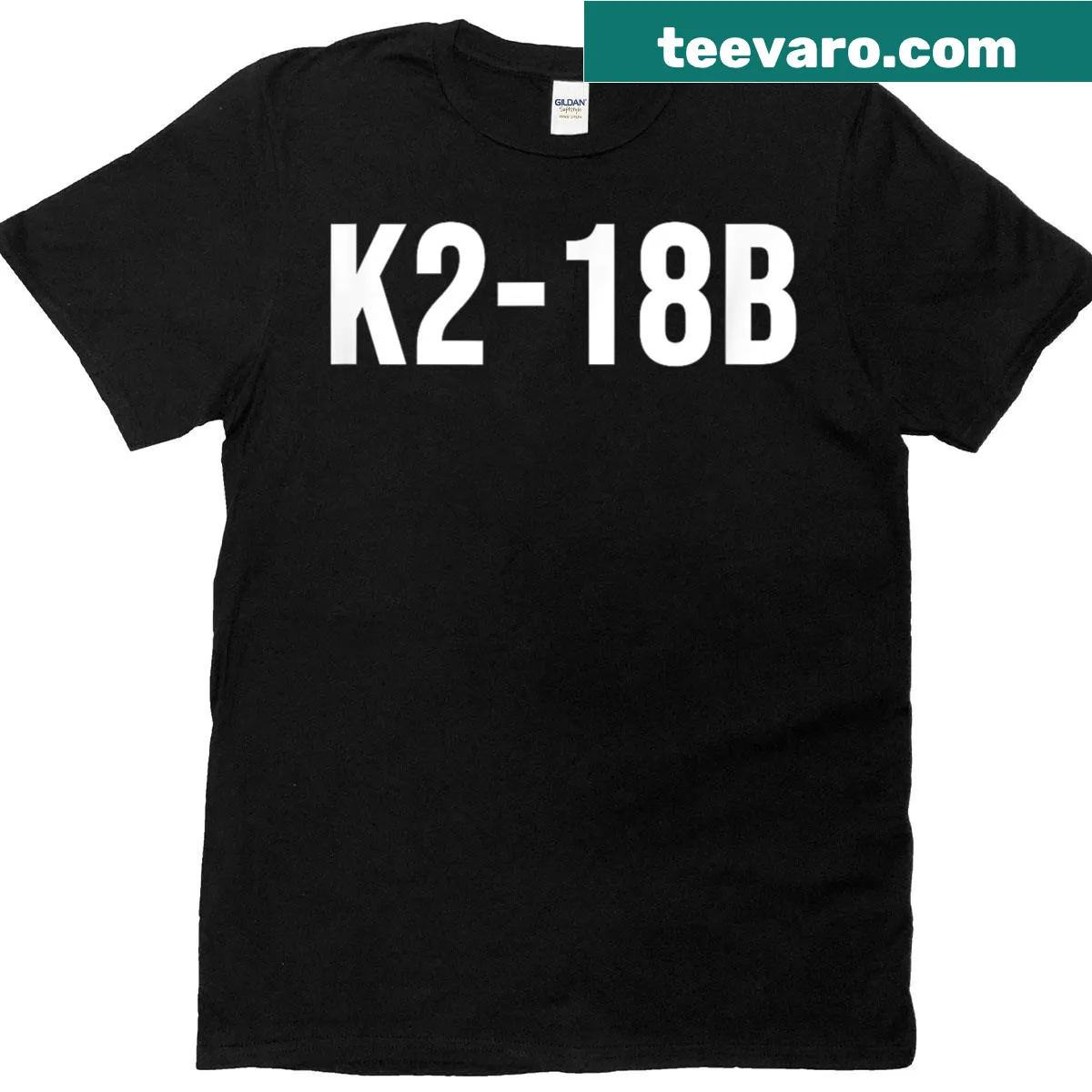 T-shirt featuring the exoplanet K2-18b — on a men's t-shirt