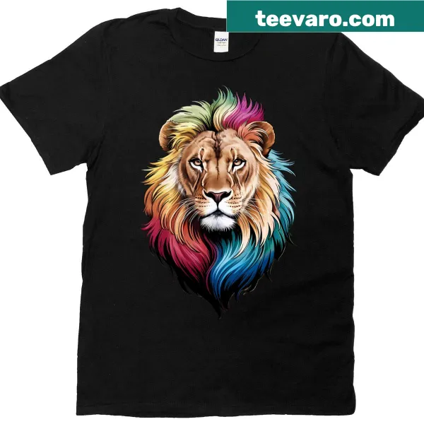 Lion graphic T-shirt featuring a bold design