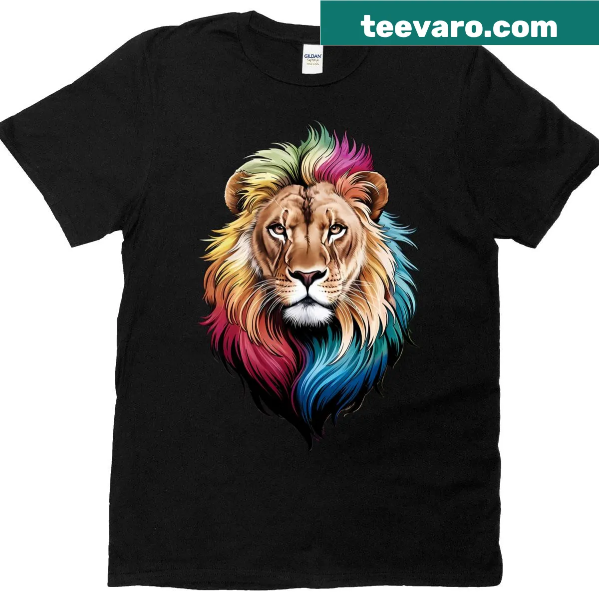 Lion graphic T-shirt featuring a bold design — on a men's t-shirt