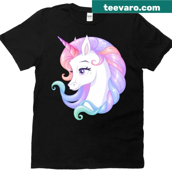 Illustrated unicorn design on a whimsical oversized tee.