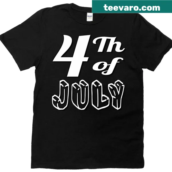Patriotic T-shirt with fireworks design for celebration