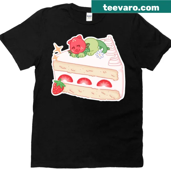 Whimsical graphic with the phrase 'Piece Of Cake' and a pie slice