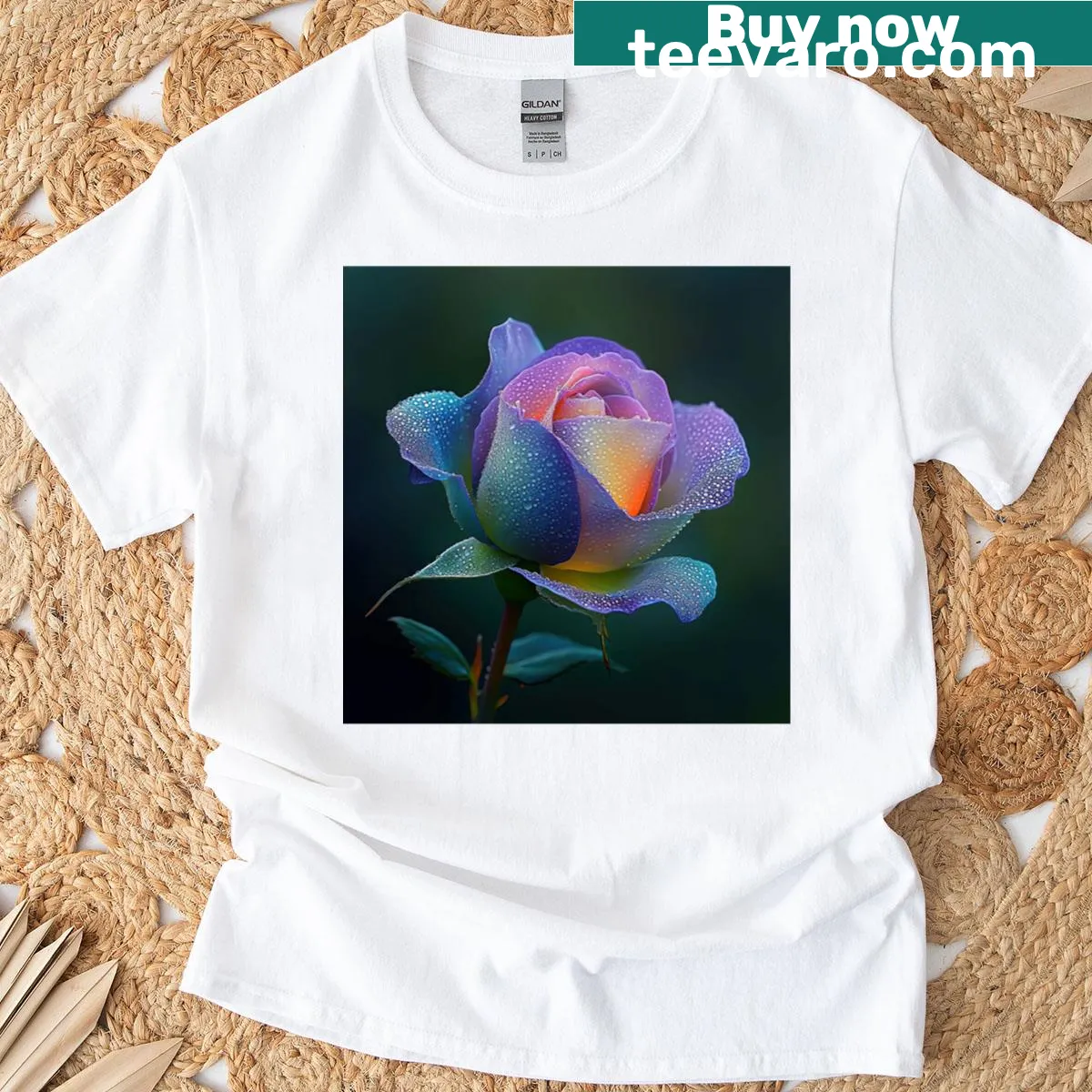 Elegant typography with the phrase about harmony and nature. — on a men's t-shirt