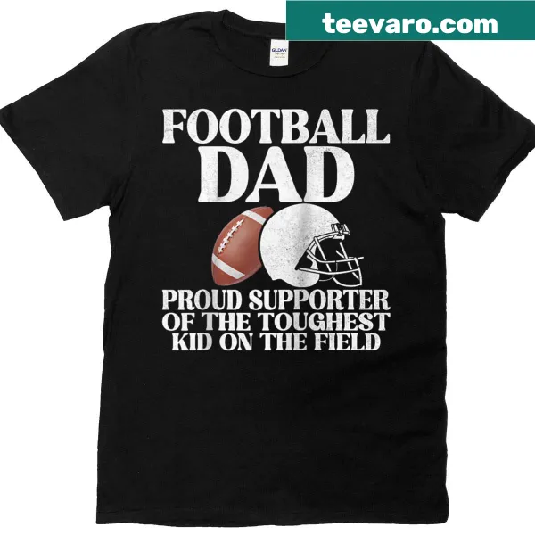 Proud Dad Supporter t-shirt with typographic design for sports