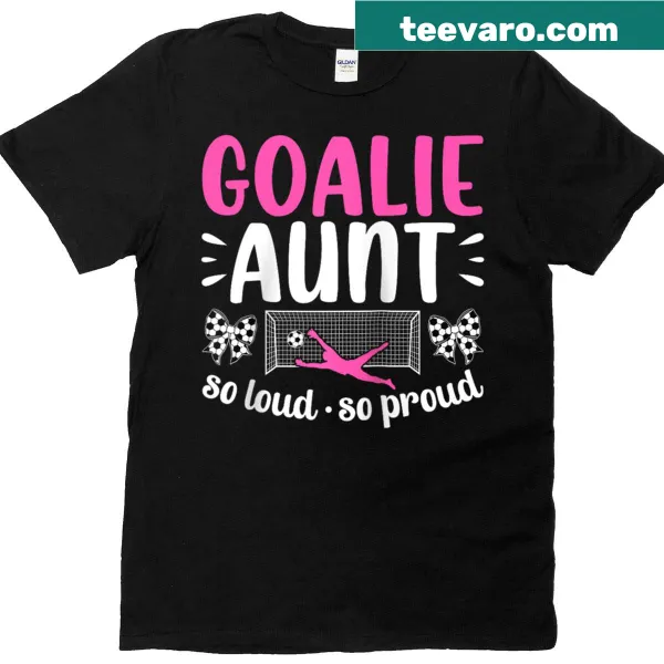 Raglan tee with a playful soccer-themed design for a supportive aunt