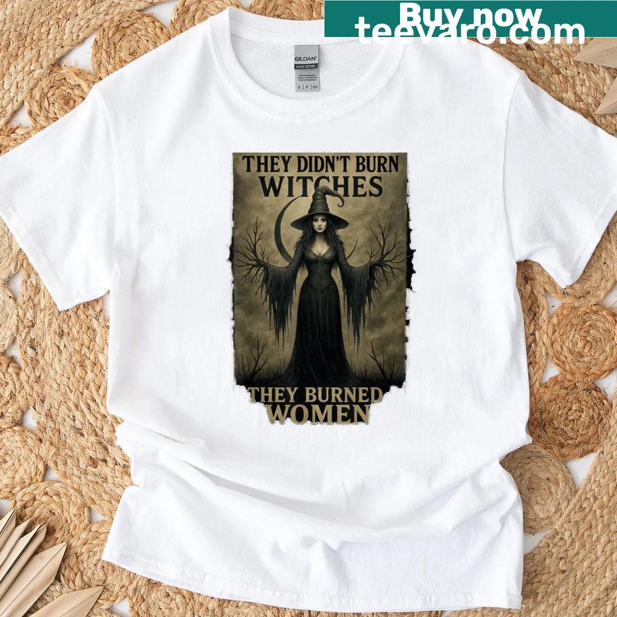 Feminist T-shirt with a powerful message about women's history — on a men's t-shirt