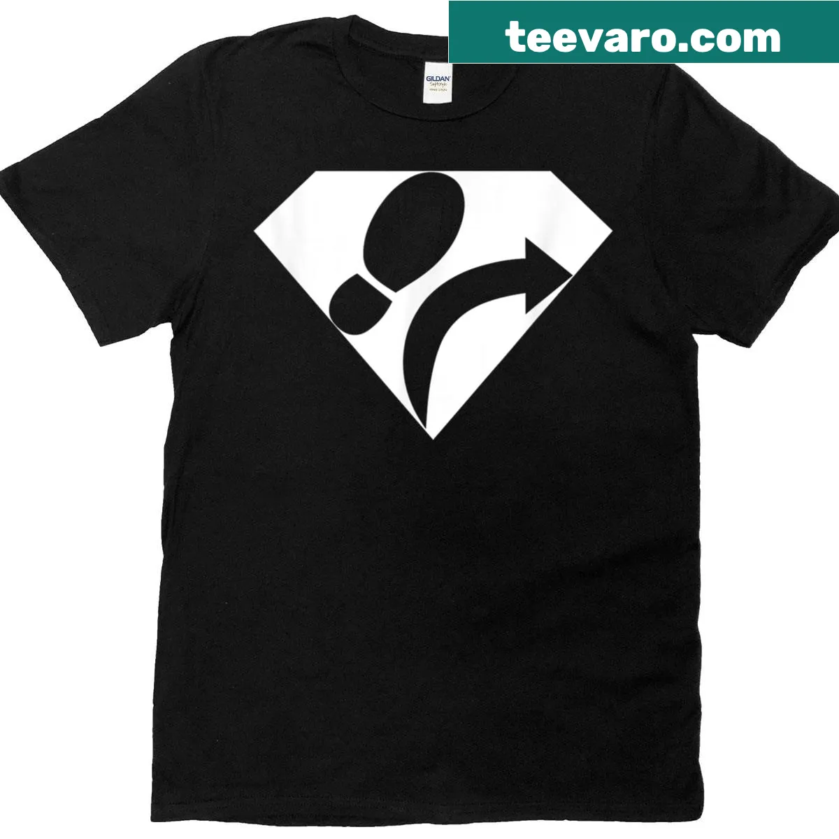 Gaming t-shirt with 'Trivela Merchant' design — on a men's t-shirt