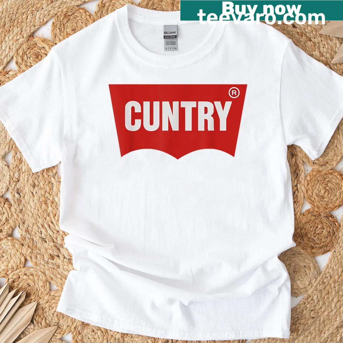 Vintage Western cowgirl themed T-shirt — on a men's t-shirt