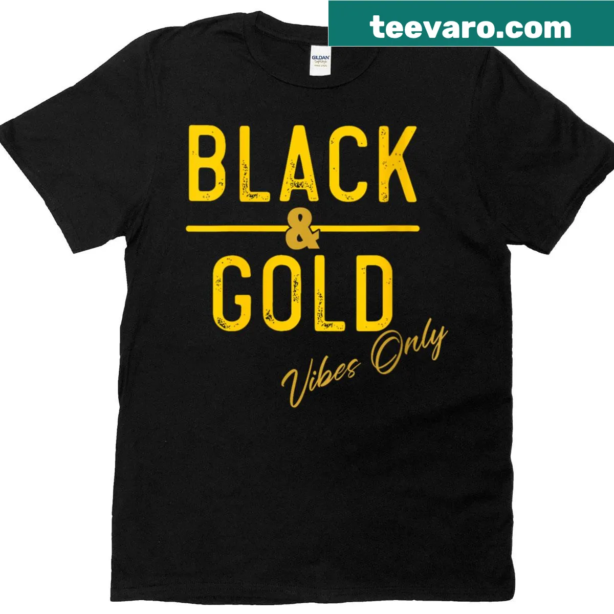 Game Day Vibes Only graphic T-shirt with bold text design — on a men's t-shirt