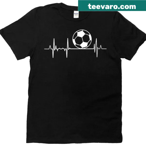 Heartbeats graphic t-shirt for soccer players' parents