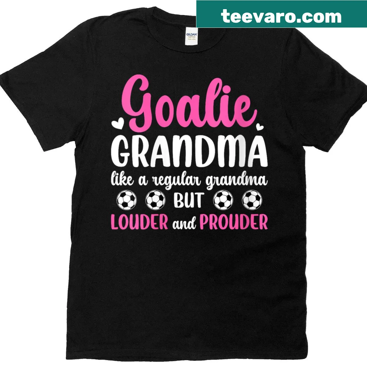 Soccer goalie grandma definition graphic t-shirt — on a men's t-shirt