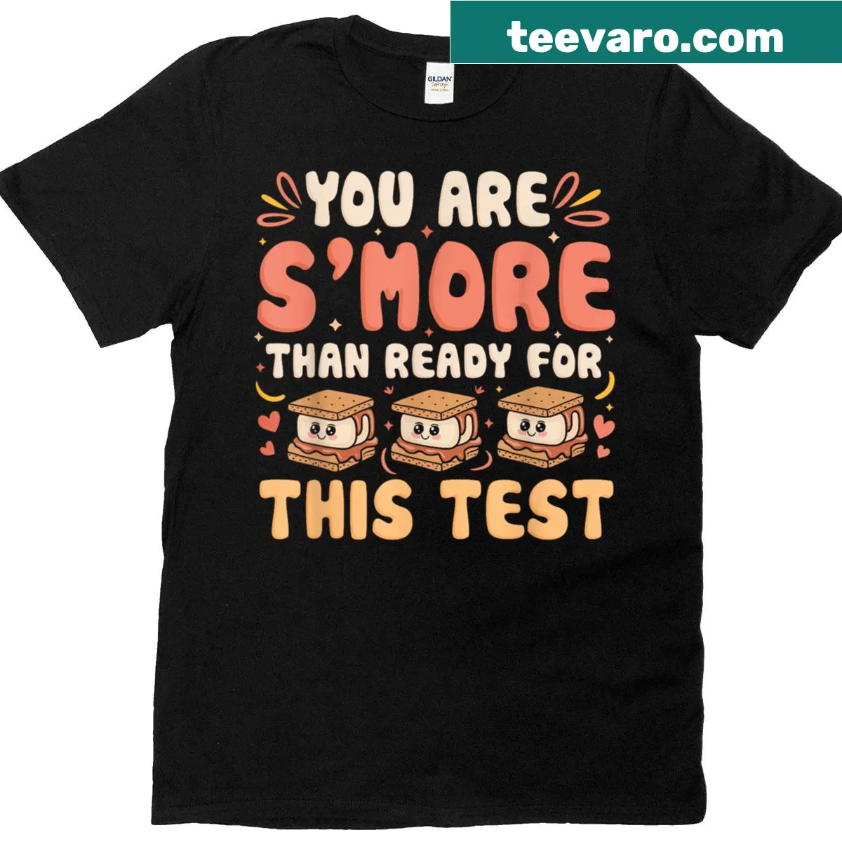 Inspirational teacher T-shirt with playful test day slogan — on a men's t-shirt