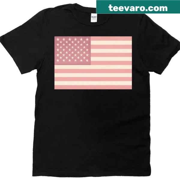 American Flag silhouette oversized t-shirt