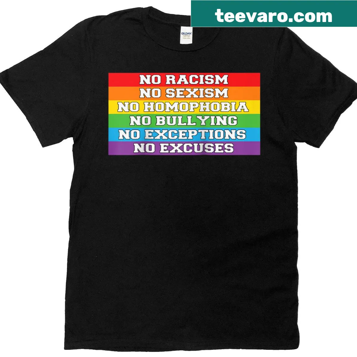 Raglan tee with anti-hate equality message for LGBTQ pride — on a men's t-shirt