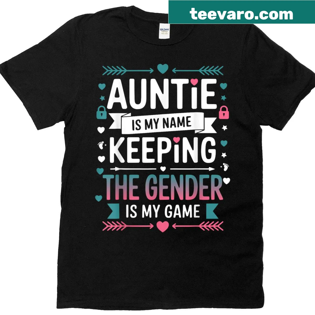 Cool design T-shirt for aunts with fun text — on a men's t-shirt