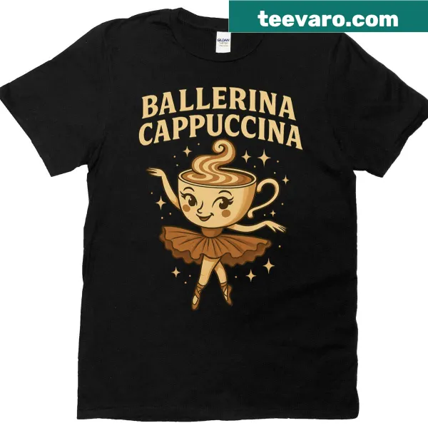 Cartoon graphic of a meme ballerina character from TikTok