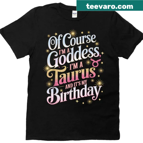 Empowering birthday T-shirt for Taurus women with queen design