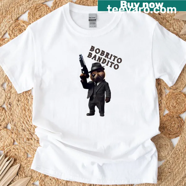 Humorous illustration of Bobrito Bandito character