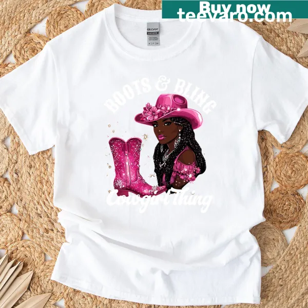 Cowgirl-themed T-shirt for Black History Month