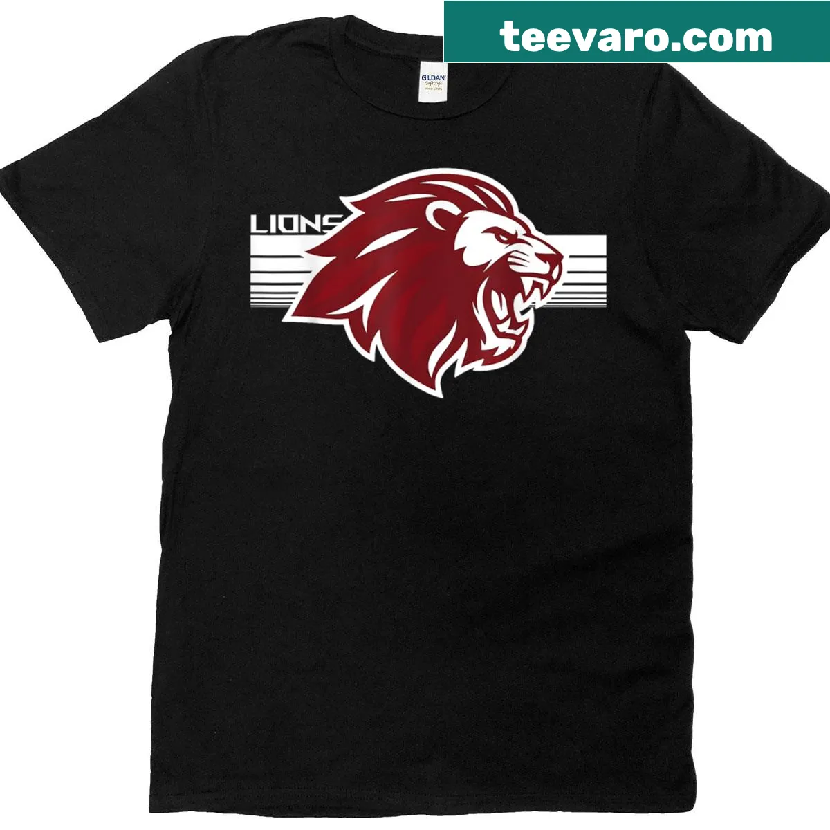 Lion graphic on pride-themed shirt — on a men's t-shirt
