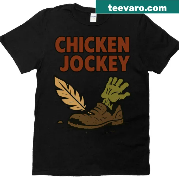 Humorous Chicken Jokey graphic T-shirt