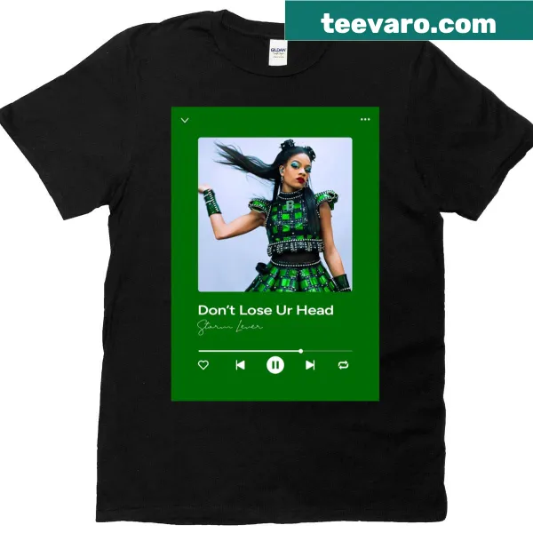 Oversized T-shirt with the phrase 'Don't Lose Ur Head' from Six the Musical