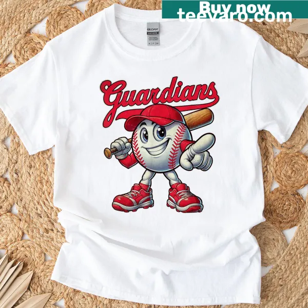 Typography T-shirt with 'Guardians' text celebrating family pride